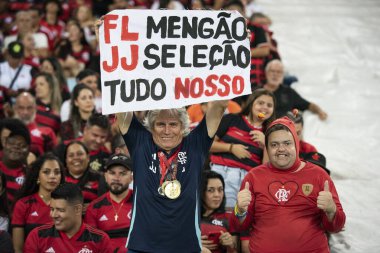 Rio de Janeiro (RJ), 29 / 03 / 2025 - FLAMENGO X INTERNACIONAL - Flamengo ile Maracan 'daki Brezilya Şampiyonası Internacional maçı.             