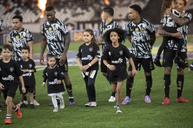 Rio de Janeiro (RJ), 05 / 04 / 2025 - BOTAFOGO X JUVENTUDE - Brezilya Şampiyonası Botafogo x Juventude ile Nilton Santos arasındaki maç.                     
