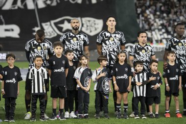 Rio de Janeiro (RJ), 05 / 04 / 2025 - BOTAFOGO X JUVENTUDE - Brezilya Şampiyonası Botafogo x Juventude ile Nilton Santos arasındaki maç.                     