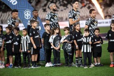 Rio de Janeiro (RJ), 05 / 04 / 2025 - BOTAFOGO X JUVENTUDE - Brezilya Şampiyonası Botafogo x Juventude ile Nilton Santos arasındaki maç.                     