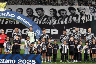 Rio de Janeiro (RJ), 05 / 04 / 2025 - BOTAFOGO X JUVENTUDE - Brezilya Şampiyonası Botafogo x Juventude ile Nilton Santos arasındaki maç.                     