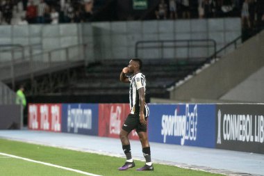 Rio de Janeiro, Rio de Janeiro, Brezilya - 08 Nisan 2025. Libertadores için Nilton Santos Stadyumu 'nda Botafogo x Carabobo (VEN).                        