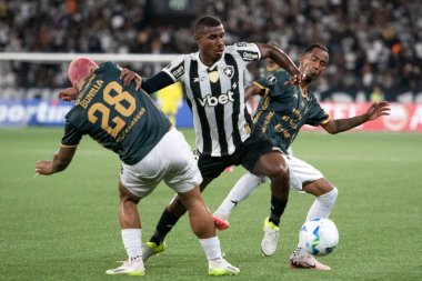 Rio de Janeiro, Rio de Janeiro, Brezilya - 08 Nisan 2025. Libertadores için Nilton Santos Stadyumu 'nda Botafogo x Carabobo (VEN).                        
