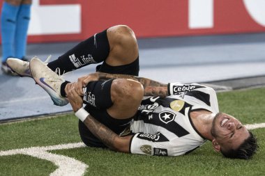 Rio de Janeiro, Rio de Janeiro, Brezilya - 08 Nisan 2025. Libertadores için Nilton Santos Stadyumu 'nda Botafogo x Carabobo (VEN).                        
