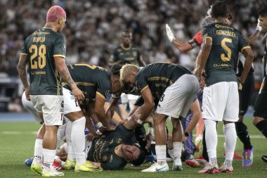 Rio de Janeiro, Rio de Janeiro, Brezilya - 08 Nisan 2025. Libertadores için Nilton Santos Stadyumu 'nda Botafogo x Carabobo (VEN).                        