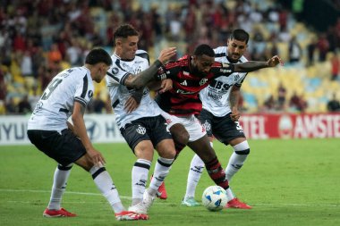 Rio de Janeiro (RJ), 09/04/2025 - FLAMENGO X CENTRAL CORDOBA (ARG). Libertadore 'lar için Maracan' daki Flamengo x Central Cordoba (ARG) maçı.       