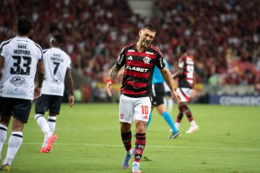 Rio de Janeiro (RJ), 09/04/2025 - FLAMENGO X CENTRAL CORDOBA (ARG). Libertadore 'lar için Maracan' daki Flamengo x Central Cordoba (ARG) maçı.       