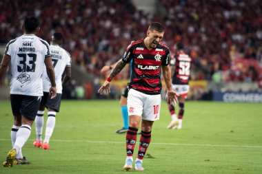Rio de Janeiro (RJ), 09/04/2025 - FLAMENGO X CENTRAL CORDOBA (ARG). Libertadore 'lar için Maracan' daki Flamengo x Central Cordoba (ARG) maçı.       