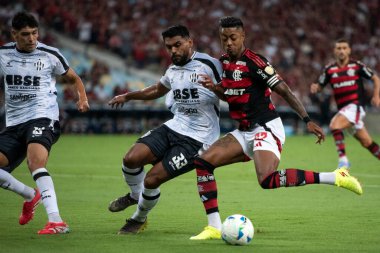 Rio de Janeiro (RJ), 09/04/2025 - FLAMENGO X CENTRAL CORDOBA (ARG). Libertadore 'lar için Maracan' daki Flamengo x Central Cordoba (ARG) maçı.       