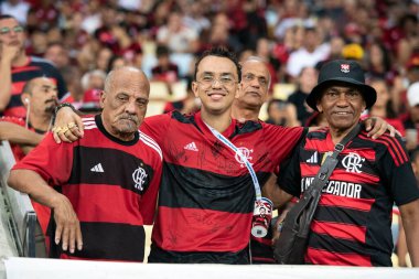 Rio de Janeiro (RJ), 09/04/2025 - FLAMENGO X CENTRAL CORDOBA (ARG). Libertadore 'lar için Maracan' daki Flamengo x Central Cordoba (ARG) maçı.       