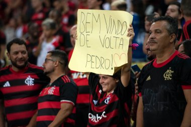 Rio de Janeiro (RJ), 09/04/2025 - FLAMENGO X CENTRAL CORDOBA (ARG). Libertadore 'lar için Maracan' daki Flamengo x Central Cordoba (ARG) maçı.       