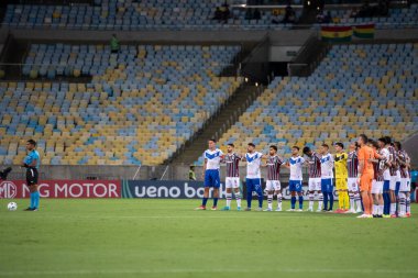 Rio de Janeiro, Rio de Janeiro, Brezilya - 10 Nisan 2025. Fluminense x GV San Jose (BOL) Maracana Stadyumu Sul-Americana için.               