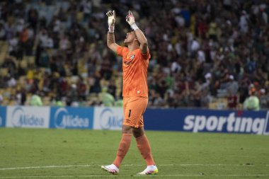 Rio de Janeiro, Rio de Janeiro, Brezilya - 10 Nisan 2025. Fluminense x GV San Jose (BOL) Maracana Stadyumu Sul-Americana için.               