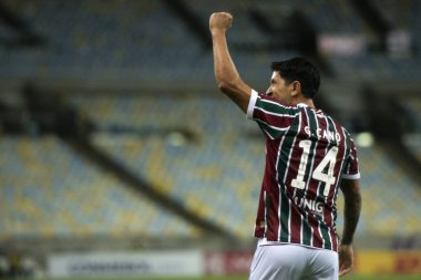 Rio de Janeiro, Rio de Janeiro, Brezilya - 10 Nisan 2025. Fluminense x GV San Jose (BOL) Maracana Stadyumu Sul-Americana için.               