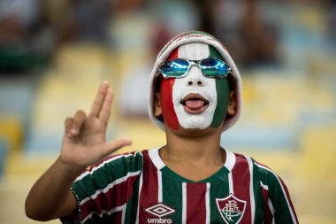 Rio de Janeiro, Rio de Janeiro, Brezilya - 10 Nisan 2025. Fluminense x GV San Jose (BOL) Maracana Stadyumu Sul-Americana için.               