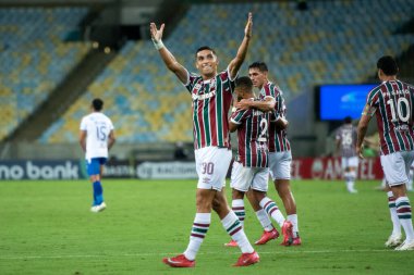 Rio de Janeiro, Rio de Janeiro, Brezilya - 10 Nisan 2025. Fluminense x GV San Jose (BOL) Maracana Stadyumu Sul-Americana için.               