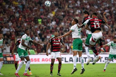 Rio de Janeiro, Rio de Janeiro, Brezilya - 16 Nisan 2025. Flamengo x Juventude Brezilya Şampiyonası için Maracana Stadyumu 'nda.                     