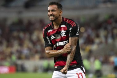 Rio de Janeiro, Rio de Janeiro, Brezilya - 16 Nisan 2025. Flamengo x Juventude Brezilya Şampiyonası için Maracana Stadyumu 'nda.                     