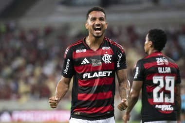 Rio de Janeiro, Rio de Janeiro, Brezilya - 16 Nisan 2025. Flamengo x Juventude Brezilya Şampiyonası için Maracana Stadyumu 'nda.                     