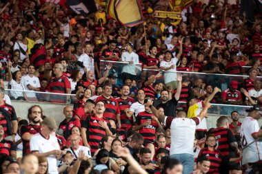 Rio de Janeiro, Rio de Janeiro, Brezilya - 16 Nisan 2025. Flamengo x Juventude Brezilya Şampiyonası için Maracana Stadyumu 'nda.                     
