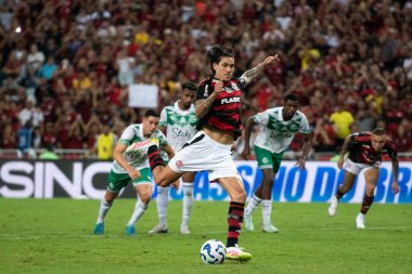 Rio de Janeiro, Rio de Janeiro, Brezilya - 16 Nisan 2025. Flamengo x Juventude Brezilya Şampiyonası için Maracana Stadyumu 'nda.                     