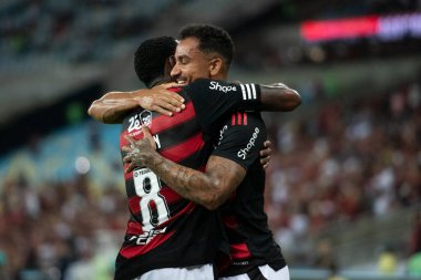 Rio de Janeiro, Rio de Janeiro, Brezilya - 16 Nisan 2025. Flamengo x Juventude Brezilya Şampiyonası için Maracana Stadyumu 'nda.                     