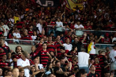 Rio de Janeiro, Rio de Janeiro, Brezilya - 16 Nisan 2025. Flamengo x Juventude Brezilya Şampiyonası için Maracana Stadyumu 'nda.                     