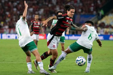 Rio de Janeiro, Rio de Janeiro, Brezilya - 16 Nisan 2025. Flamengo x Juventude Brezilya Şampiyonası için Maracana Stadyumu 'nda.                     