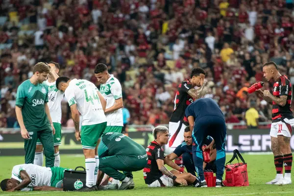 Rio de Janeiro, Rio de Janeiro, Brezilya - 16 Nisan 2025. Flamengo x Juventude Brezilya Şampiyonası için Maracana Stadyumu 'nda.                     