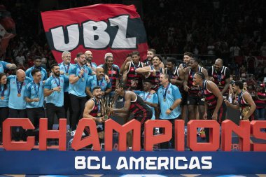 Rio de Janeiro, Rio de Janeiro, Brezilya - 19 Nisan 2025. Flamengo x Boca Juniors Maracanazinho Stadyumu 'nda..                     