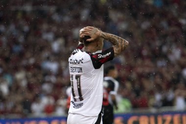 Rio de Janeiro, Rio de Janeiro, Brezilya - 19 Nisan 2025. Vasco x Flamengo Brezilya Şampiyonası için Maracana Stadyumunda.                        