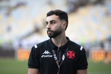 Rio de Janeiro, Rio de Janeiro, Brezilya - 19 Nisan 2025. Vasco x Flamengo Brezilya Şampiyonası için Maracana Stadyumunda.                        