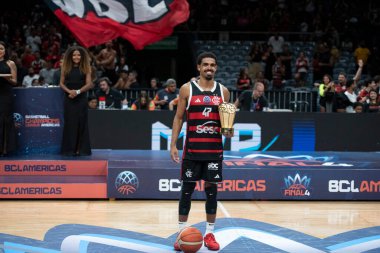 Rio de Janeiro, Rio de Janeiro, Brezilya - 19 Nisan 2025. Flamengo x Boca Juniors Maracanazinho Stadyumu 'nda..                     