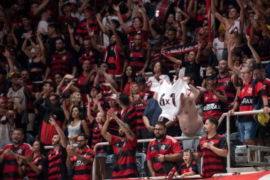 Rio de Janeiro, Rio de Janeiro, Brezilya - 19 Nisan 2025. Flamengo x Boca Juniors Maracanazinho Stadyumu 'nda..                     