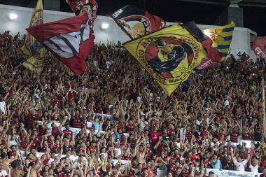 Rio de Janeiro, Rio de Janeiro, Brezilya - 19 Nisan 2025. Vasco x Flamengo Brezilya Şampiyonası için Maracana Stadyumunda.                        