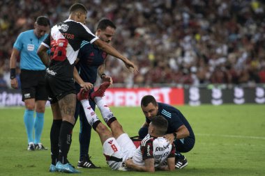 Rio de Janeiro, Rio de Janeiro, Brezilya - 19 Nisan 2025. Vasco x Flamengo Brezilya Şampiyonası için Maracana Stadyumunda.                        