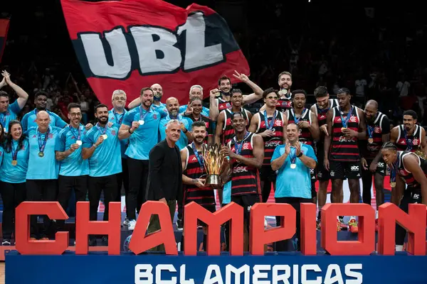 Rio de Janeiro, Rio de Janeiro, Brezilya - 19 Nisan 2025. Flamengo x Boca Juniors Maracanazinho Stadyumu 'nda..                     