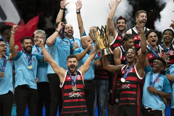 Rio de Janeiro, Rio de Janeiro, Brezilya - 19 Nisan 2025. Flamengo x Boca Juniors Maracanazinho Stadyumu 'nda..                     