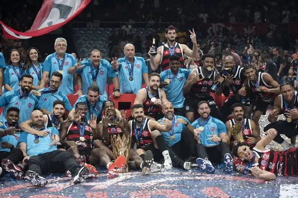 Rio de Janeiro, Rio de Janeiro, Brezilya - 19 Nisan 2025. Flamengo x Boca Juniors Maracanazinho Stadyumu 'nda..                     