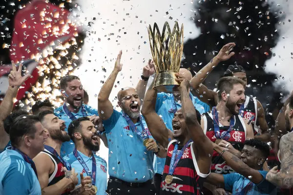 Rio de Janeiro, Rio de Janeiro, Brezilya - 19 Nisan 2025. Flamengo x Boca Juniors Maracanazinho Stadyumu 'nda..                     