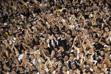 Rio de Janeiro, Rio de Janeiro, Brezilya - 22 Nisan 2025. Vasco x Lanus Sul-Americana için Sao Januario Stadyumunda.                     