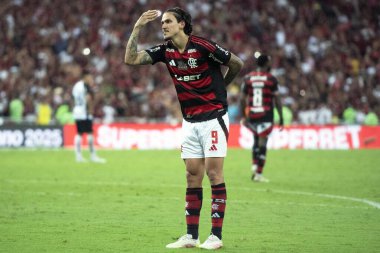Rio de Janeiro, Rio de Janeiro, Brezilya - 27 Nisan 2025. Flamengo x Corinthians Maracana Stadyumunda.                  
