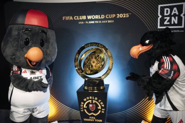 Rio de Janeiro (RJ), 05 / 05 / 2025 - CLUB World CUP TROPHY Tour - FIFA Dünya Kulüpler Kupası Kupası Kupası Flamengo Müzesi 'nde.       