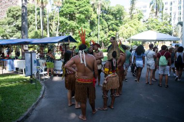 Rio de Janeiro, Rio de Janeiro, Brezilya - Mayıs 04, 2025. 16. Yerel Halk Günü Rio de Janeiro 'nun güney bölgesindeki Catete Cumhuriyet Müzesi' nde..         
