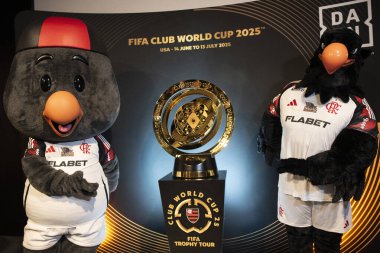 Rio de Janeiro (RJ), 05 / 05 / 2025 - CLUB World CUP TROPHY Tour - FIFA Dünya Kulüpler Kupası Kupası Kupası Flamengo Müzesi 'nde.       