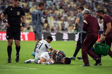 Rio de Janeiro, Rio de Janeiro, Brezilya - 29 Nisan 2025. Fluminense x Aparecidense Maracana Stadyumu.                      
