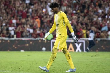 Rio de Janeiro, Rio de Janeiro, Brezilya - 27 Nisan 2025. Flamengo x Corinthians Maracana Stadyumunda.                  