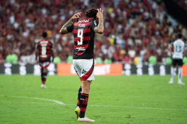 Rio de Janeiro, Rio de Janeiro, Brezilya - 27 Nisan 2025. Flamengo x Corinthians Maracana Stadyumunda.                  