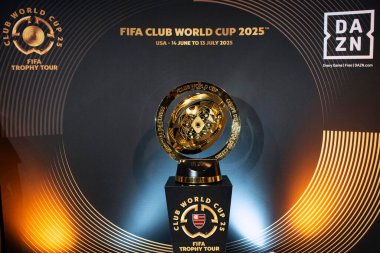 Rio de Janeiro (RJ), 05 / 05 / 2025 - CLUB World CUP TROPHY Tour - FIFA Dünya Kulüpler Kupası Kupası Kupası Flamengo Müzesi 'nde.       