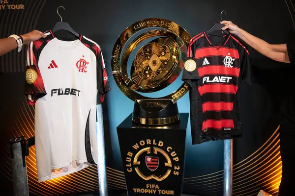 Rio de Janeiro (RJ), 05 / 05 / 2025 - CLUB World CUP TROPHY Tour - FIFA Dünya Kulüpler Kupası Kupası Kupası Flamengo Müzesi 'nde.       